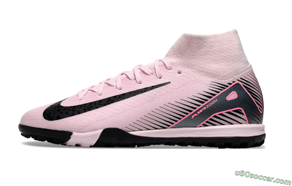 Nike Air Zoom Mercurial Superfly 10 Elite TF Artificial Turf Soccer Shoes - Pink/Black 2