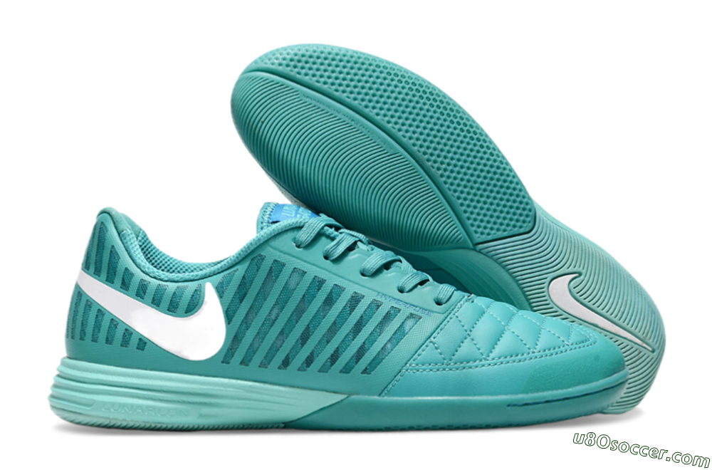 Nike Lunar Gato 2 IC Indoor & Futsal Soccer Shoes - Jade/White 1