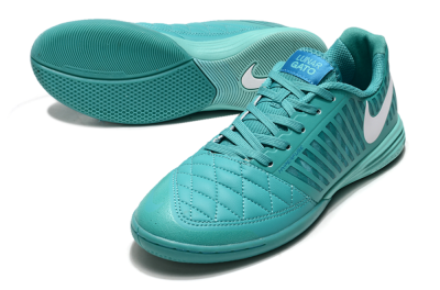 Nike Lunar Gato 2 IC Indoor & Futsal Soccer Shoes - Jade/White