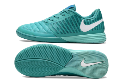 Nike Lunar Gato 2 IC Indoor & Futsal Soccer Shoes - Jade/White