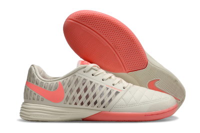 Nike Lunar Gato 2 IC Indoor & Futsal Soccer Shoes - Beige/Pink