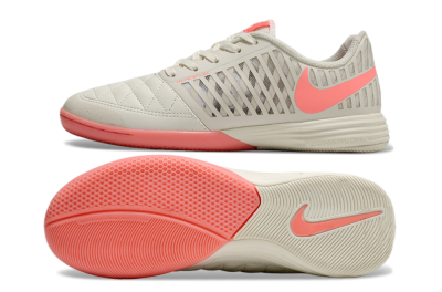 Nike Lunar Gato 2 IC Indoor & Futsal Soccer Shoes - Beige/Pink