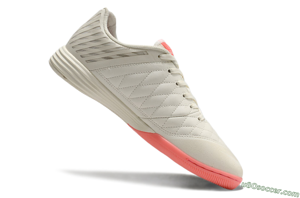 Nike Lunar Gato 2 IC Indoor & Futsal Soccer Shoes - Beige/Pink 4