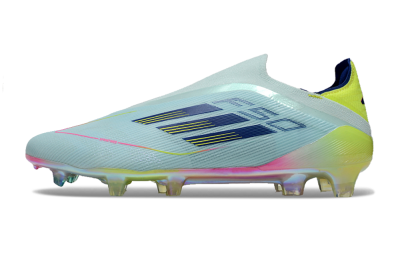 Adidas F50 Elite Laceless FG Firm Ground Soccer Cleats - Jade/Blue/Yellow