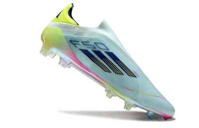 Adidas F50 Elite Laceless FG Firm Ground Soccer Cleats - Jade/Blue/Yellow