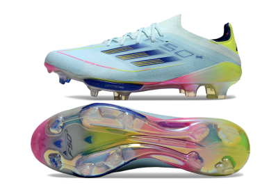 Adidas F50+ Lightstrike Pro FG Firm Ground Soccer Cleats - Jade/Blue/Yellow