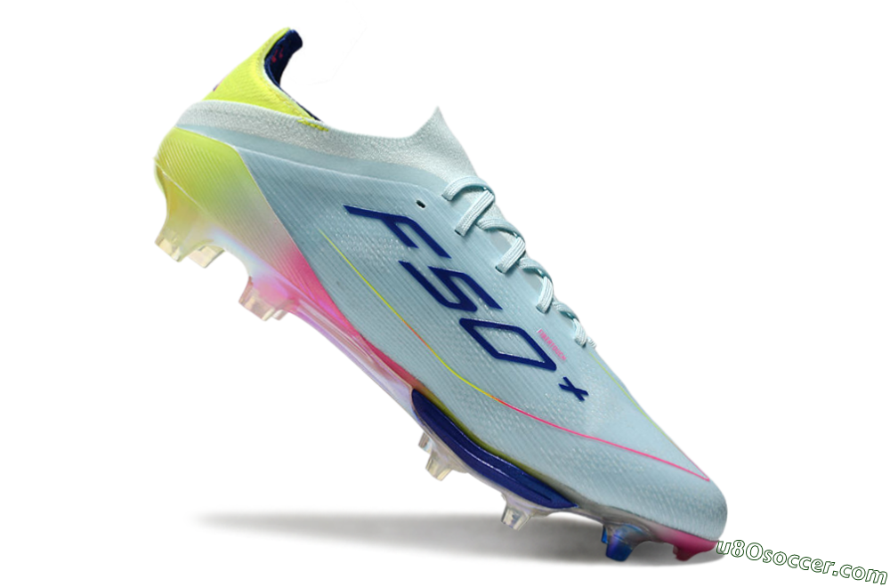 Adidas F50+ Lightstrike Pro FG Firm Ground Soccer Cleats - Jade/Blue/Yellow 4