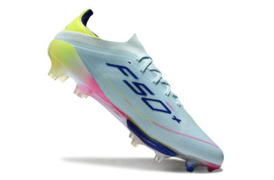 Adidas F50+ Lightstrike Pro FG Firm Ground Soccer Cleats - Jade/Blue/Yellow