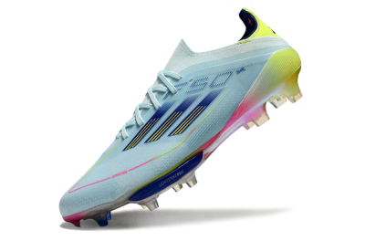 Adidas F50+ Lightstrike Pro FG Firm Ground Soccer Cleats - Jade/Blue/Yellow