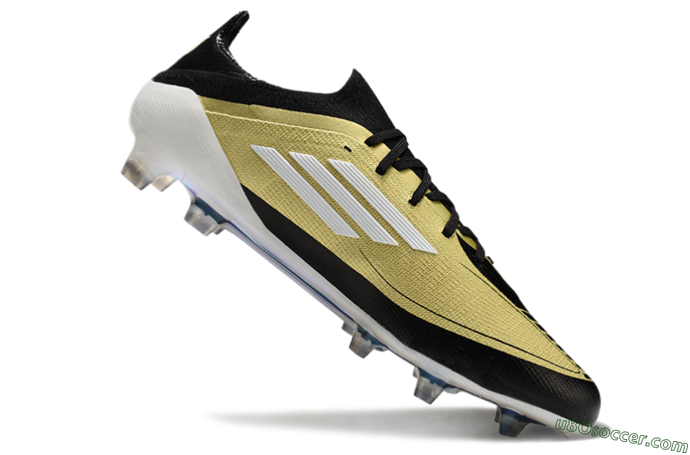 Adidas F50 Elite FG Firm Ground Soccer Cleats - Gold/Black/White 4