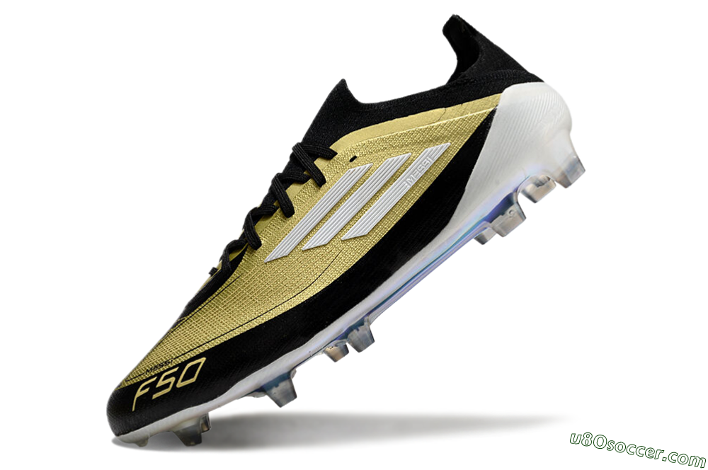Adidas F50 Elite FG Firm Ground Soccer Cleats - Gold/Black/White