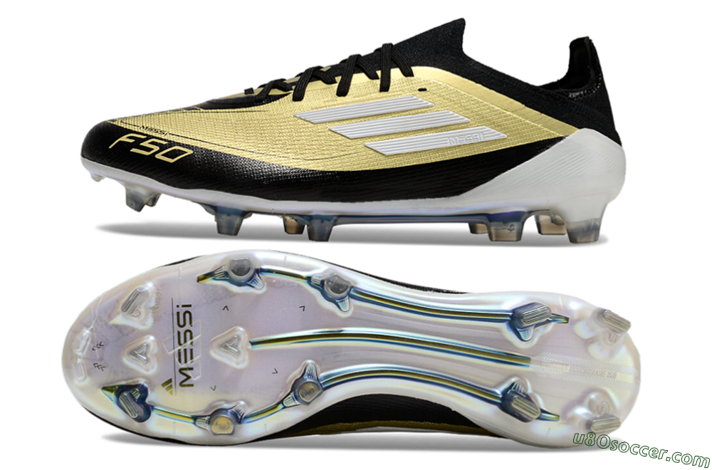 Adidas F50 Elite FG Firm Ground Soccer Cleats - Gold/Black/White 0