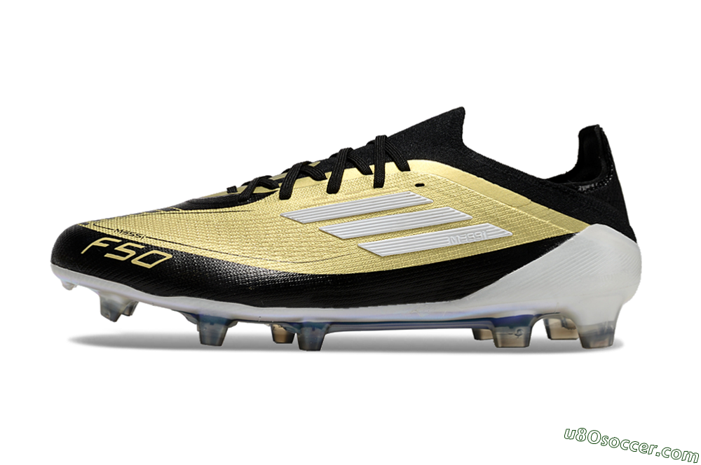 Adidas F50 Elite FG Firm Ground Soccer Cleats - Gold/Black/White 2
