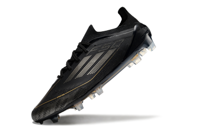 Adidas F50 Elite FG Firm Ground Soccer Cleats - Black/Silver/Gold