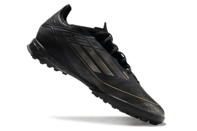 Adidas F50 Pro TF Artificial Turf Soccer Shoes - Black/Silver/Gold