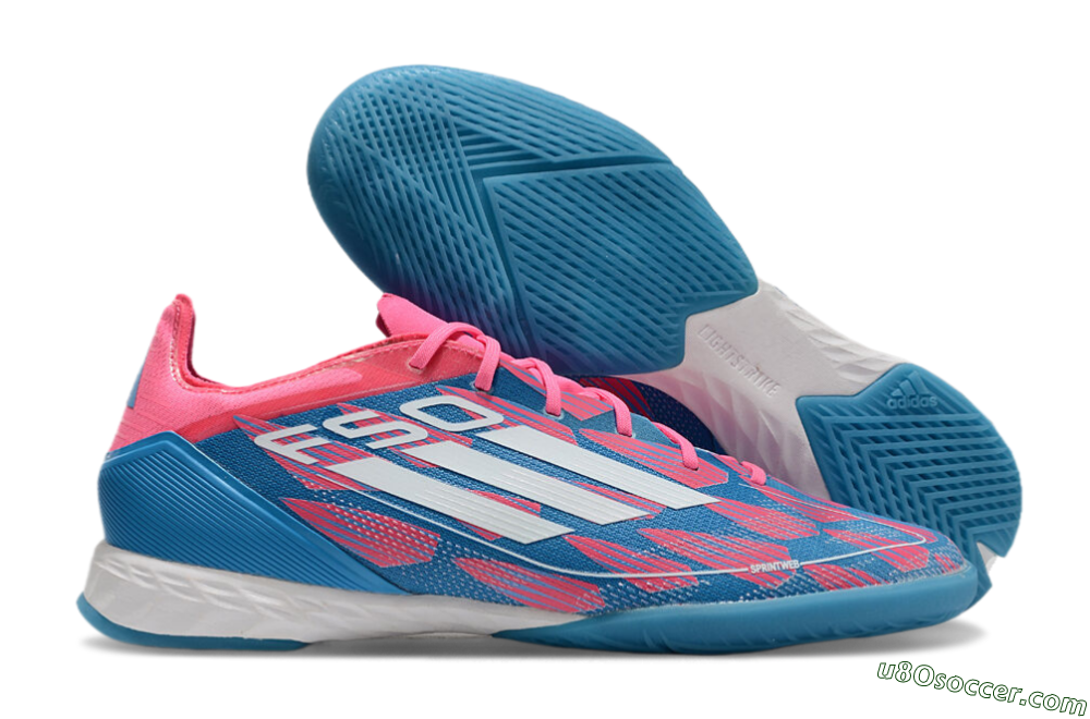 Adidas F50 Pro IC Indoor & Futsal Soccer Shoes - Blue/Red/White 1