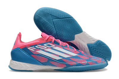 Adidas F50 Pro IC Indoor & Futsal Soccer Shoes - Blue/Red/White