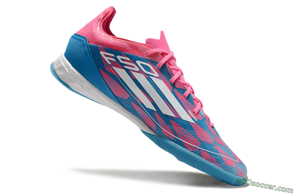 Adidas F50 Pro IC Indoor & Futsal Soccer Shoes - Blue/Red/White 4