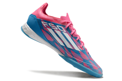 Adidas F50 Pro IC Indoor & Futsal Soccer Shoes - Blue/Red/White