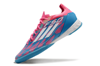 Adidas F50 Pro IC Indoor & Futsal Soccer Shoes - Blue/Red/White