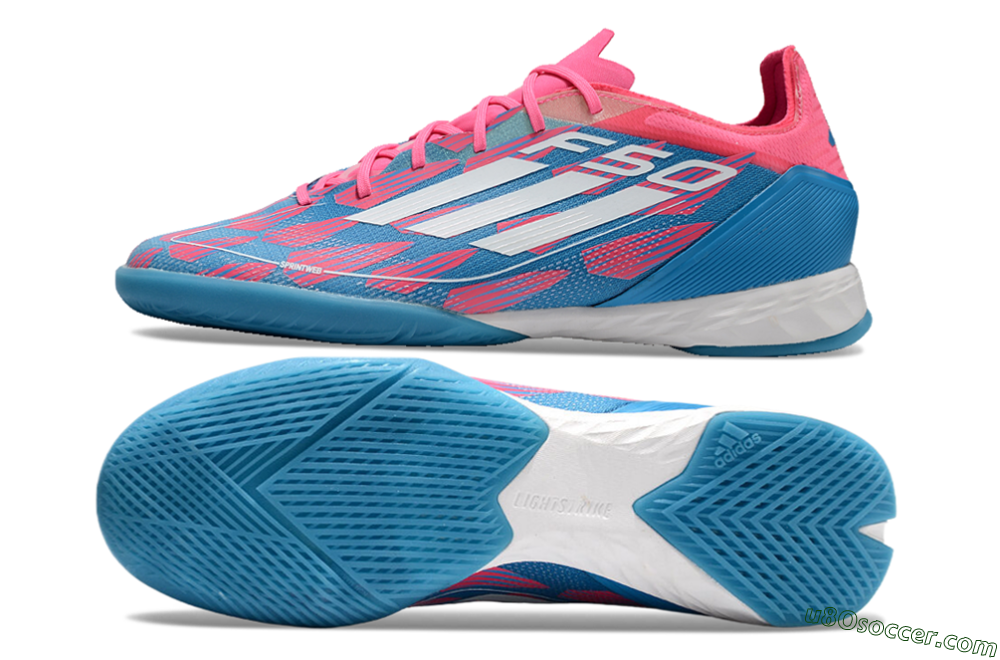 Adidas F50 Pro IC Indoor & Futsal Soccer Shoes - Blue/Red/White 0