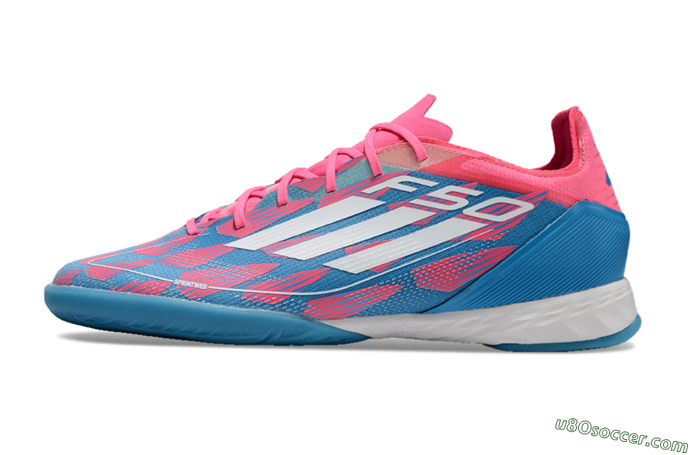 Adidas F50 Pro IC Indoor & Futsal Soccer Shoes - Blue/Red/White 2