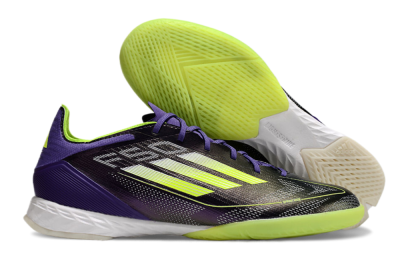 Adidas F50 Pro IC Indoor & Futsal Soccer Shoes - Purple/Yellow/White