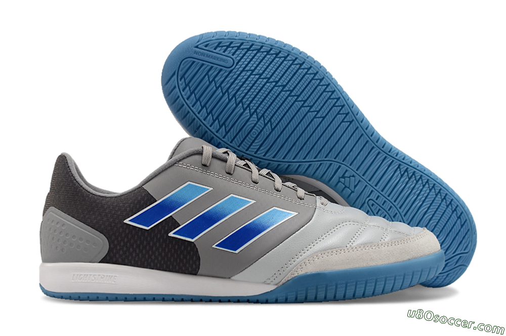 Adidas Top Sala Competition IC Indoor & Futsal Soccer Shoes - Grey/Blue/White 1