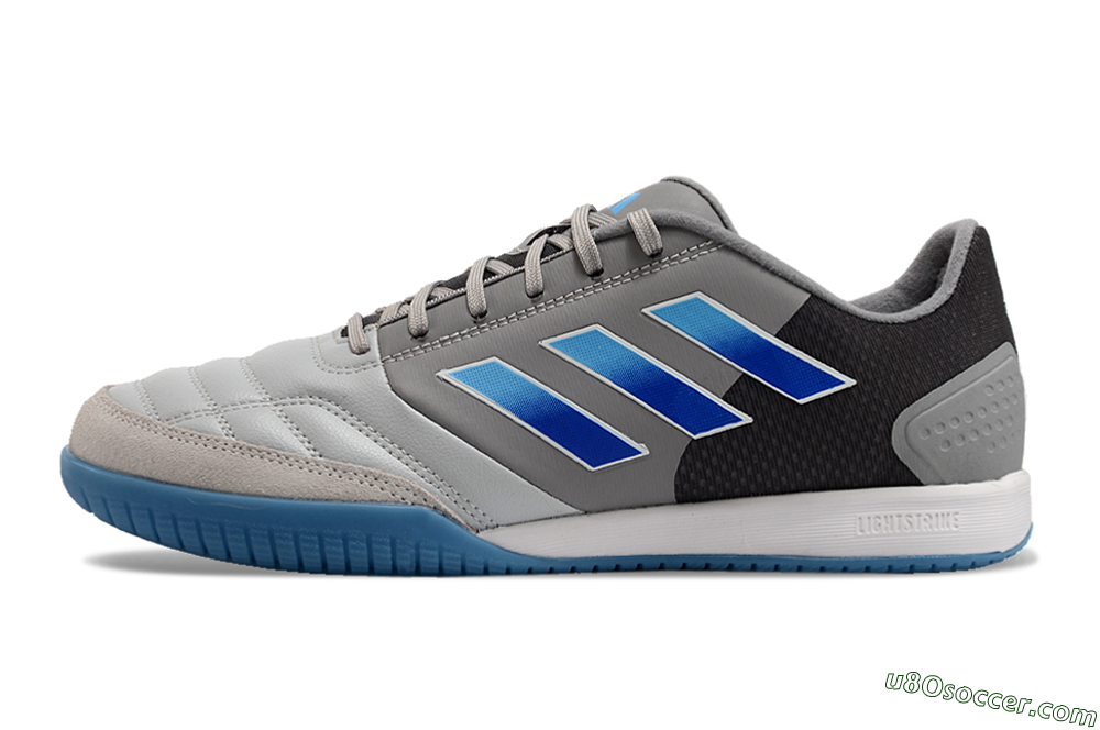 Adidas Top Sala Competition IC Indoor & Futsal Soccer Shoes - Grey/Blue/White 2
