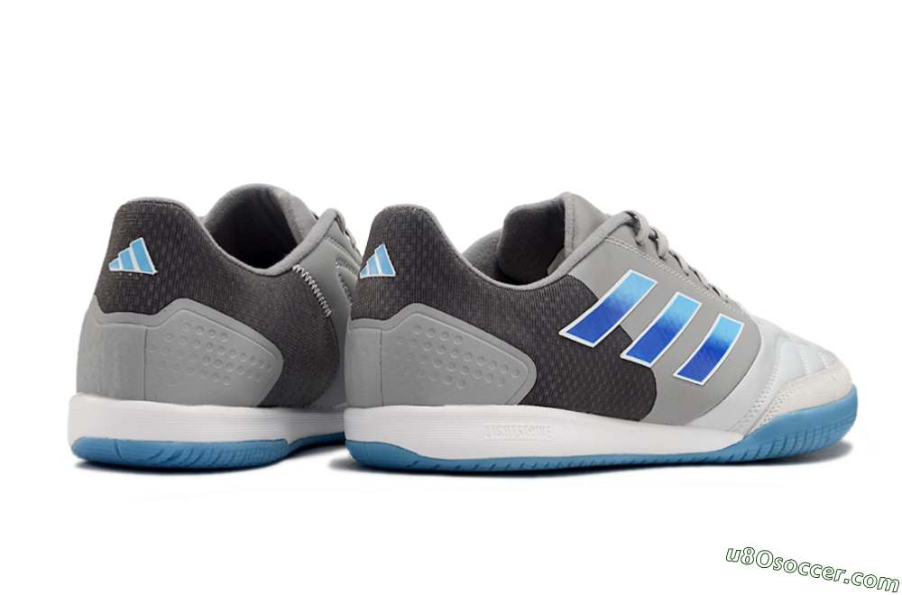 Adidas Top Sala Competition IC Indoor & Futsal Soccer Shoes - Grey/Blue/White 6