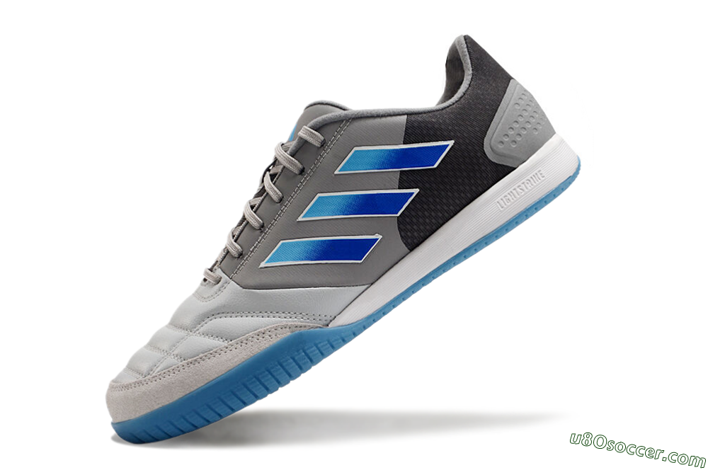 Adidas Top Sala Competition IC Indoor & Futsal Soccer Shoes - Grey/Blue/White 5