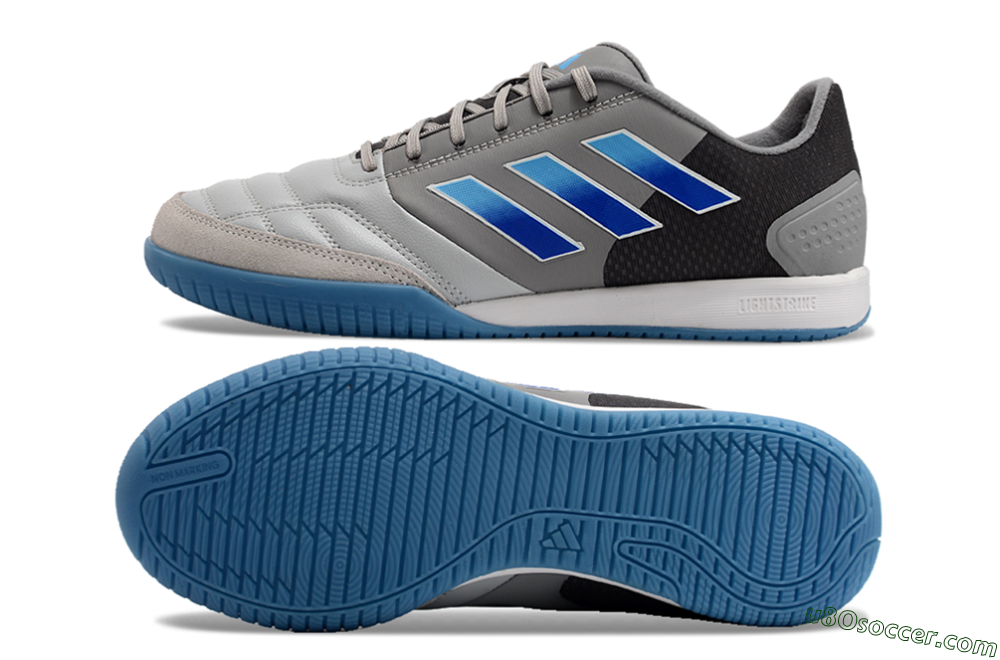 Adidas Top Sala Competition IC Indoor & Futsal Soccer Shoes - Grey/Blue/White 0