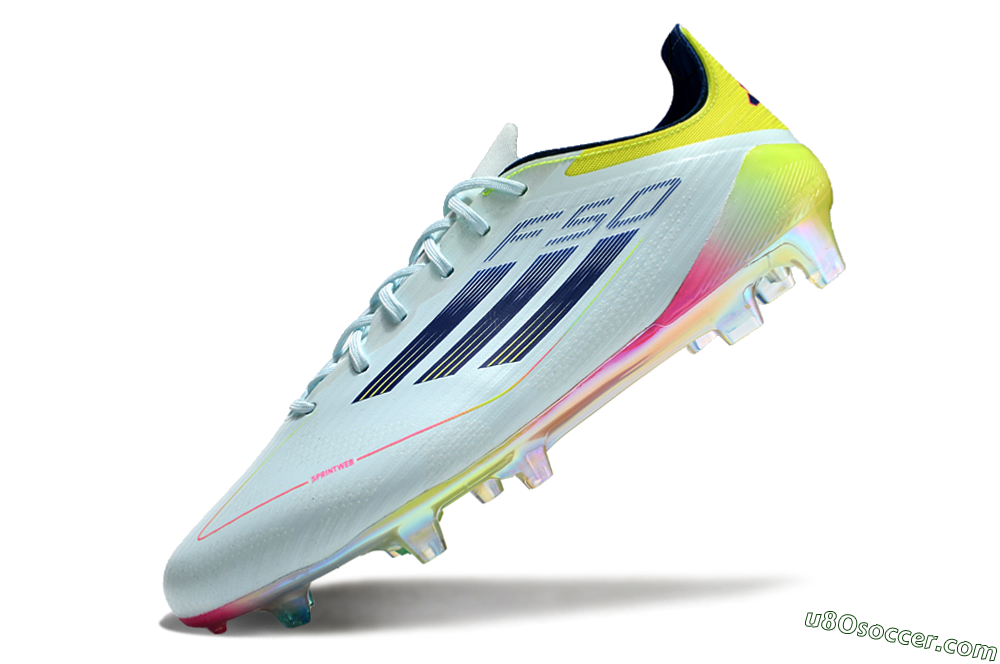 Adidas F50 Elite FG Firm Ground Soccer Cleats - Jade/Blue/Yellow
