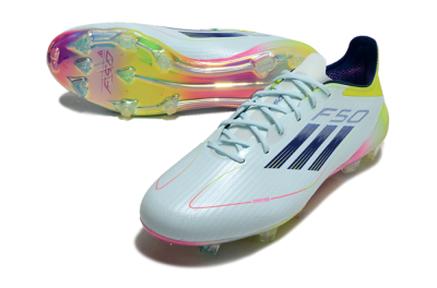 Adidas F50 Elite FG Firm Ground Soccer Cleats - Jade/Blue/Yellow
