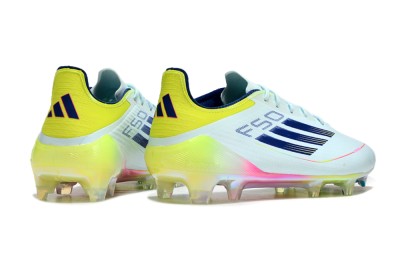 Adidas F50 Elite FG Firm Ground Soccer Cleats - Jade/Blue/Yellow