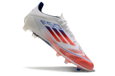 Adidas F50 Elite FG Firm Ground Soccer Cleats - White/Red/Blue
