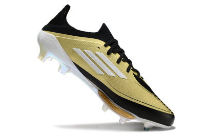 Adidas F50+ Lightstrike Pro FG Firm Ground Soccer Cleats - Gold/Black/White