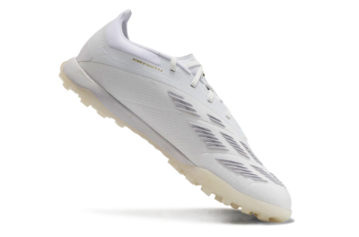 Adidas Predator 24 Elite TF Artificial Turf Soccer Shoes - Beige/White/Gold