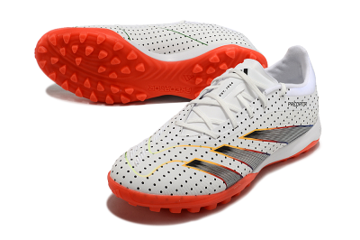 Adidas Predator 24 Elite TF Artificial Turf Soccer Shoes - White/Black/Red