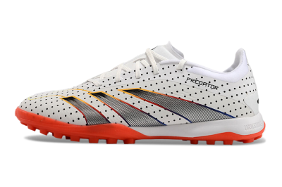 Adidas Predator 24 Elite TF Artificial Turf Soccer Shoes - White/Black/Red