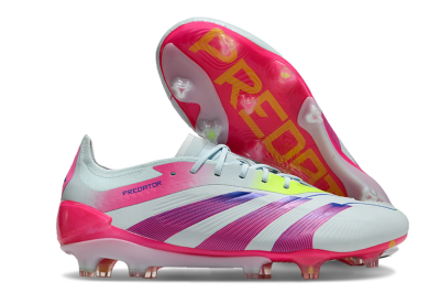 Adidas Predator 24 Elite FG Firm Ground Soccer Cleats - Jade/Blue/Pink