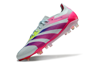 Adidas Predator 24 Elite FG Firm Ground Soccer Cleats - Jade/Blue/Pink