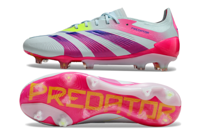 Adidas Predator 24 Elite FG Firm Ground Soccer Cleats - Jade/Blue/Pink
