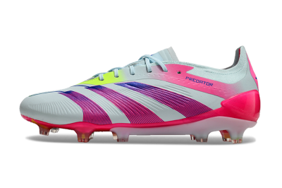 Adidas Predator 24 Elite FG Firm Ground Soccer Cleats - Jade/Blue/Pink