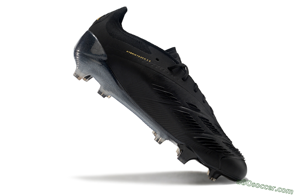 Adidas Predator Elite 24 FG Firm Ground Soccer Cleats - Black/Silver/Yellow 4