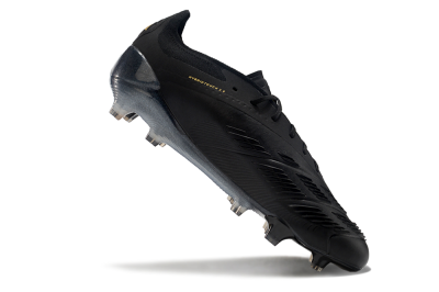 Adidas Predator Elite 24 FG Firm Ground Soccer Cleats - Black/Silver/Yellow