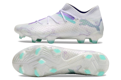 Puma Future Ultimate FG Firm Ground Soccer Cleats - White/Purple/Jade