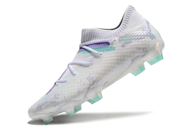 Puma Future Ultimate FG Firm Ground Soccer Cleats - White/Purple/Jade