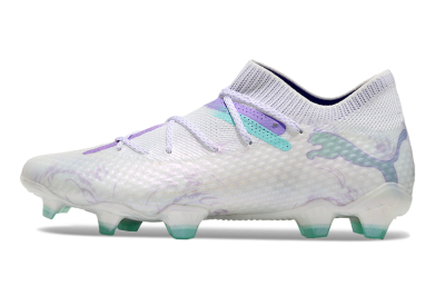Puma Future Ultimate FG Firm Ground Soccer Cleats - White/Purple/Jade