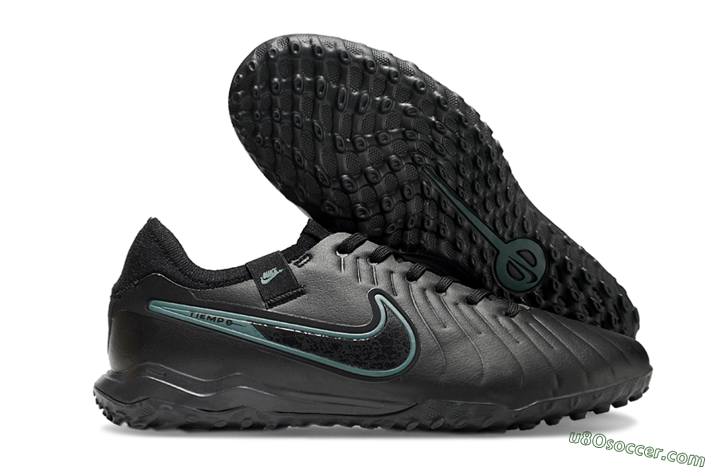 Nike Tiempo Legend 10 Pro TF Artificial Turf Soccer Shoes - Black/Jade 1